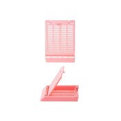 Hinged Tissue Cassette, pink